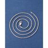 925 Sterling Silver Twisted Hemp Rope Necklace - Unisex Retro Braided Clavicle Chain