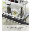 Yamazaki Kitchen Stand, White, Approx. W28 x D12 x H21cm, Tower, 6777