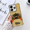 Back To The Future Plating Phone Case For Xiaomi Redmi Note 14 15 Pro Plus 13 12 11 11S 11T 10 9S 9 5G Anti-Fall Airabag Cover