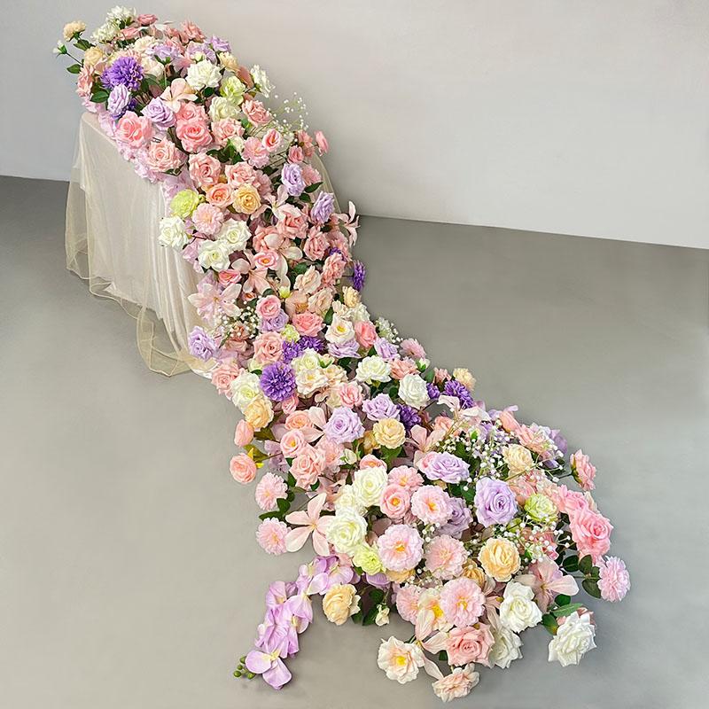 Uflower 5D Artificial Flower Wall Green Plant Backdrop for Wedding Event Party Props Floral Window Display