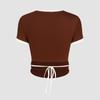 Summer Y2K Women's Sexy Letter Printed Umbilical Strap Top T-shirt