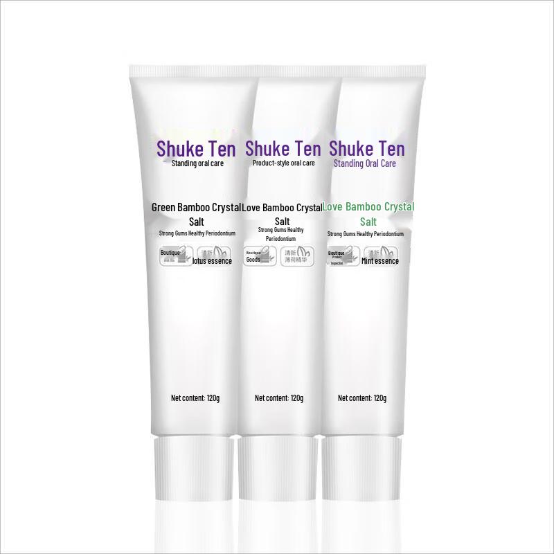 

Shuke Green Bamboo Crystal Salt Toothpaste 3-Pack
