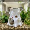 Hollow Shrimp Breeding Cave Realistic Tree Stump Non-Toxic Aquarium Hideaway Multi-Hole Plastic Fish Hideouts House Fish Tank