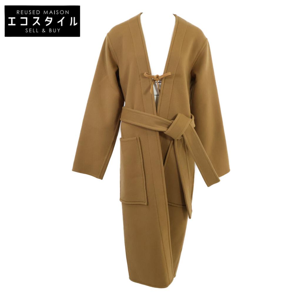 CELINE Brand new, unused, genuine domestic product 28R766700, 2016 A/W, Phoebe era, cashmere100, colorless gown coat 36 Camel beigeUsed