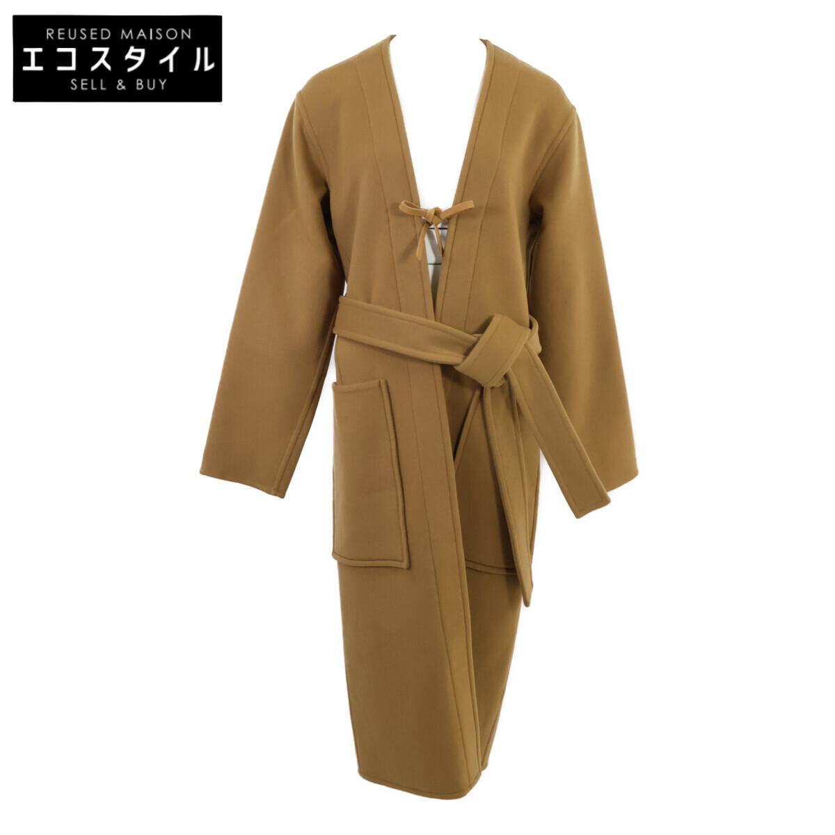 

CELINE Brand new, unused, genuine domestic product 28R766700, 2016 A/W, Phoebe era, cashmere100, colorless gown coat 36 Camel beigeUsed