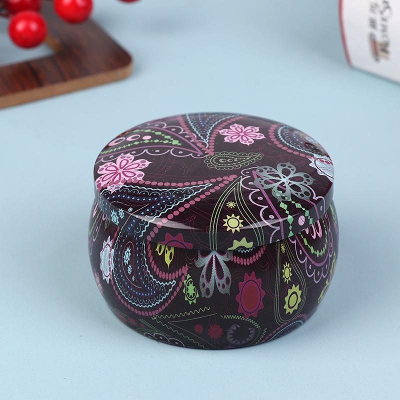 Cutie de conserve pentru lumânări de epocă, cutie de depozitare pentru bomboane, borcan de depozitare pentru condimente uscate, lumânare potrivită pentru bricolaj, unguent cosmetic pentru prepararea de Crăciun