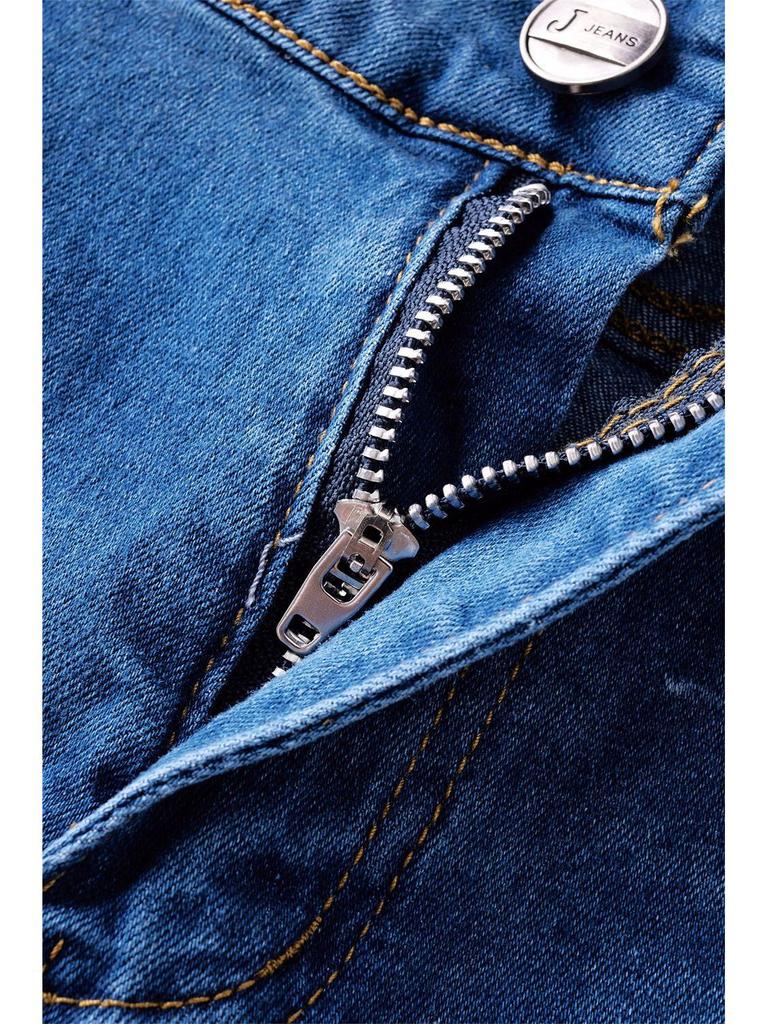European & North American Women's Elastic Bell Bottom Fringe Jeans