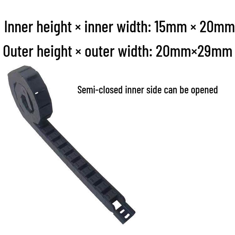 Nylon Drag Chain for Wire Guiding in Engraving Machines