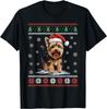 Yorkshire Dog Ugly Christmas Sweater Yorkie Xmas Adults Kids T-Shirt