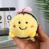 Cute Plush Bee Cartoon Doll Keychain Pendant For Backpack Ornament And Kids Gift