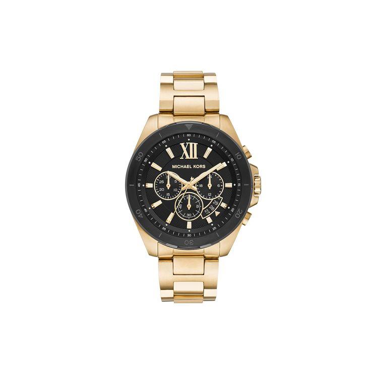 

Michael Kors Quartz Watch Stainless Steel Band 45Mm Black Dial Water Resistant 50M Men watches Silver MK8848 Black Dial