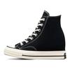 Converse Chuck 70 Wedge Platform High Black Egret Women Sneakers White A12563C