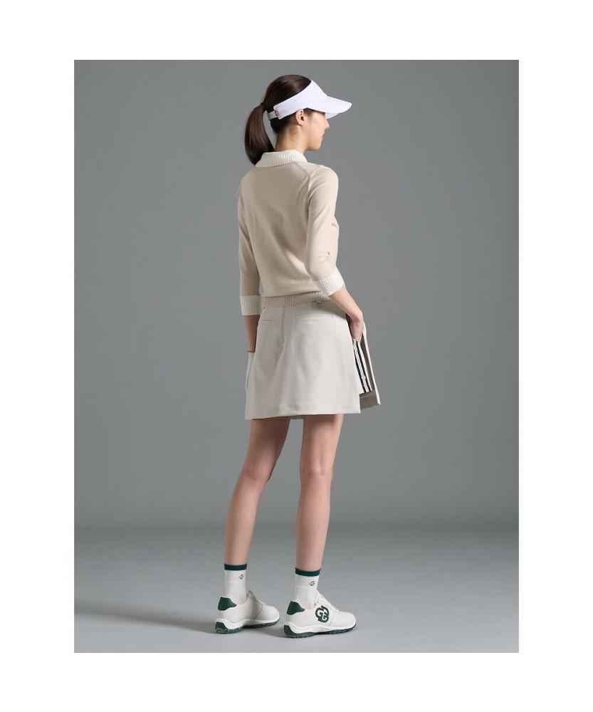 BEANPOLE GOLF Women'S Cropped Collar Neck Pullover - Beige