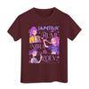 Boys Girls Round Neck Casual Printed Short-sleeved T-shirt Top
