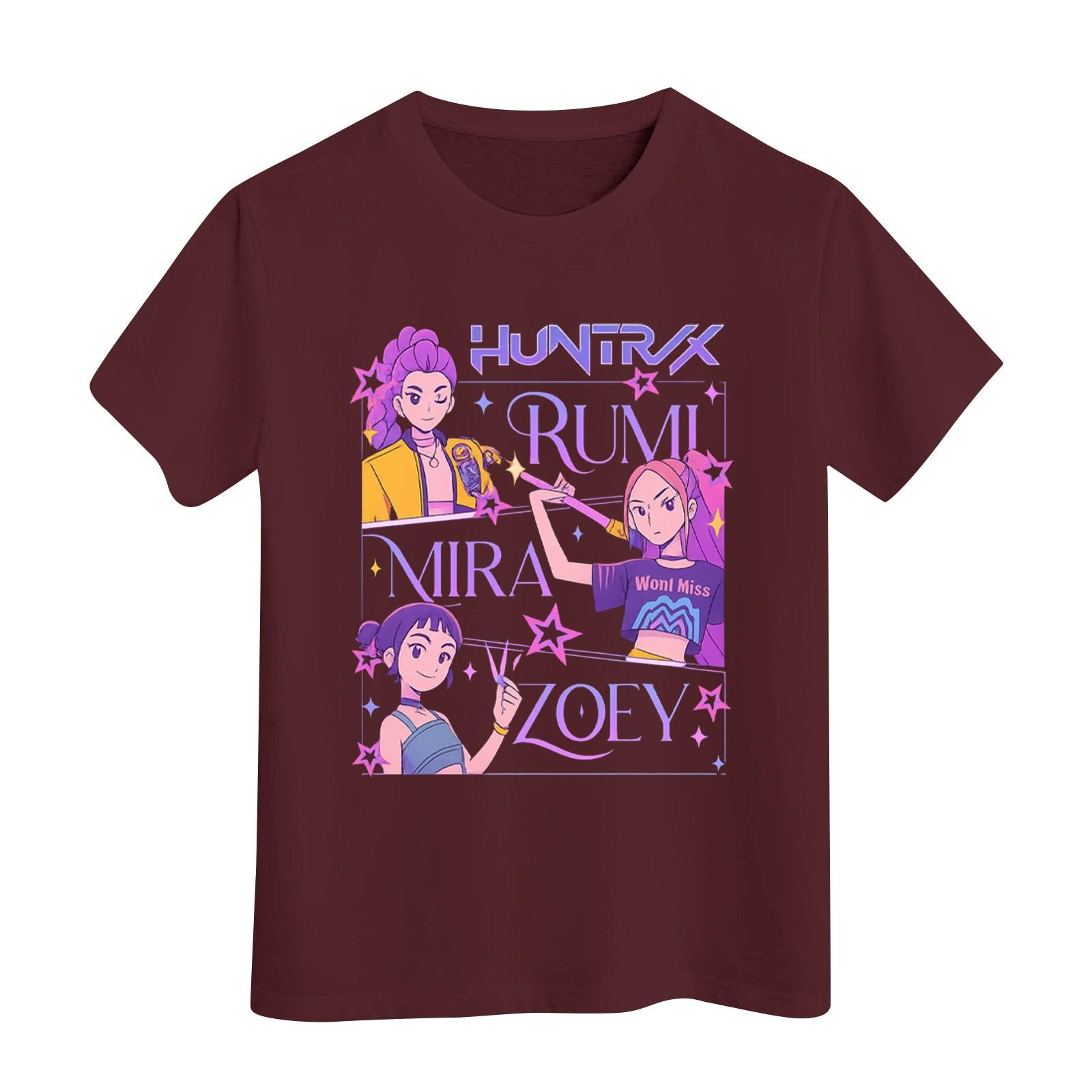 

Футболка с короткими рукавами и круглым вырезом для мальчиков и девочек 100 винный