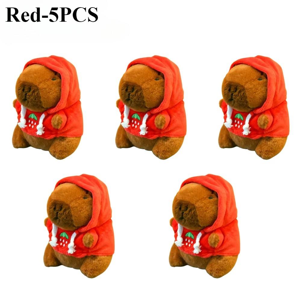 1-10PCS Cute Capybara Plush Pendant Water Dolphin Plush Toy Keychain Bag Pendant Children's Birthday Gift Holiday Party Favours