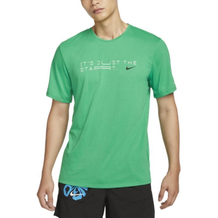 Nike Rise 365 Dri-FIT Short-Sleeve Running Top Asia Sizing Kipchoge-Stadium Green Men s HF0905-324 M