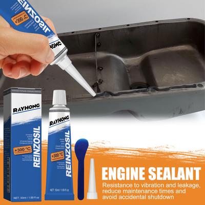 Engine Vehicle High Temp Engine Gasket Sealer Paste For Car High Temperature Oil Resistant Gasket-Free Sealant Waterproof 50ML