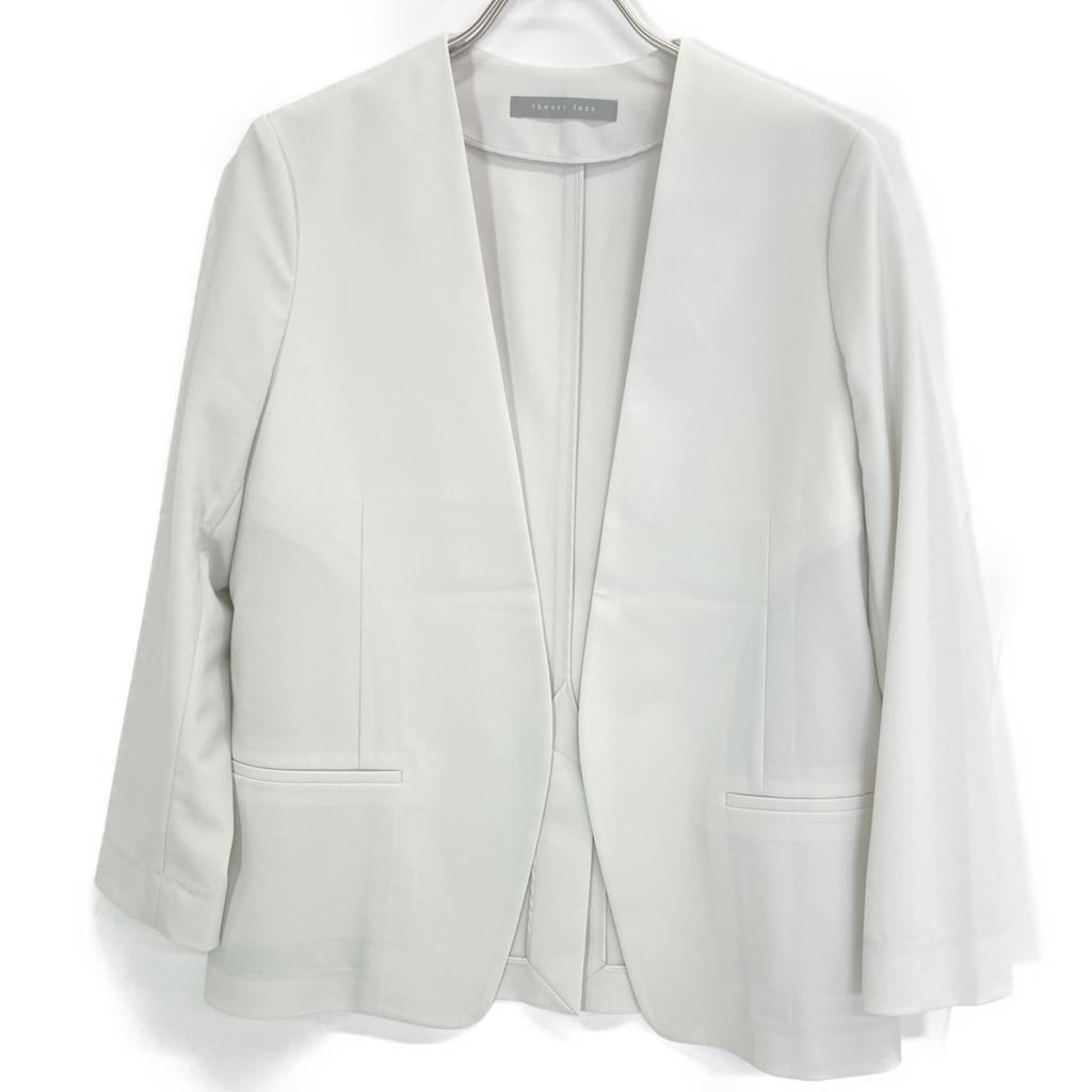 Theory Luxe 24-year-old Steering Gray Sycamore2 Collarless Jacket Jacket 38 Steering greyUsed