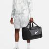 Nike Brasilia Polyester One Shoulder Crossbody Portable Luggage Bag, Gym Bag Trumpets Unisex Black Gray Casual DM3976-068