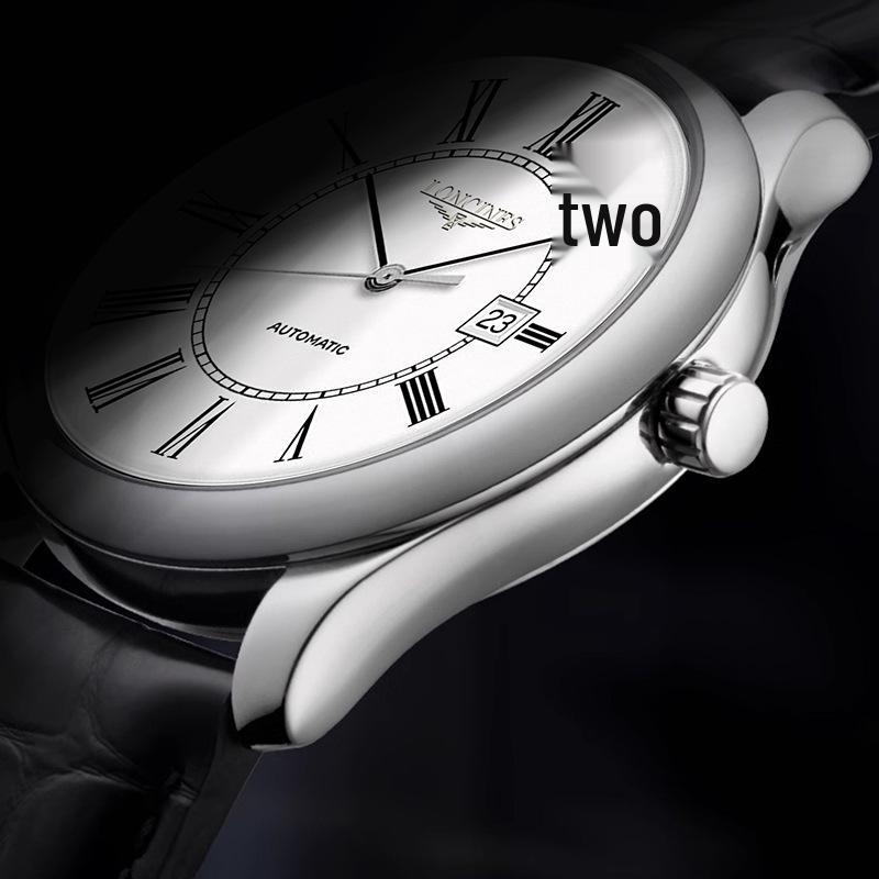 Ceas Automat Non-Mecanic Qinlang pentru Bărbați cu Cifre Romane Clasice