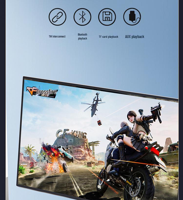 Outdoor Waterproof Wireless Bluetooth Speaker with High-Power Subwoofer