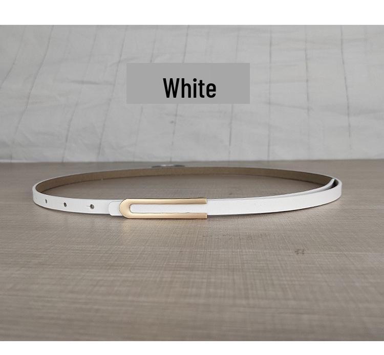 

Элегантный тонкий женский ремень из натуральной кожи - Универсальный для платьев и юбок 105 cm