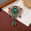Hollow Flower Brooch Pendant Luxury Ornaments Fashion Rhinestone Brooch  Party