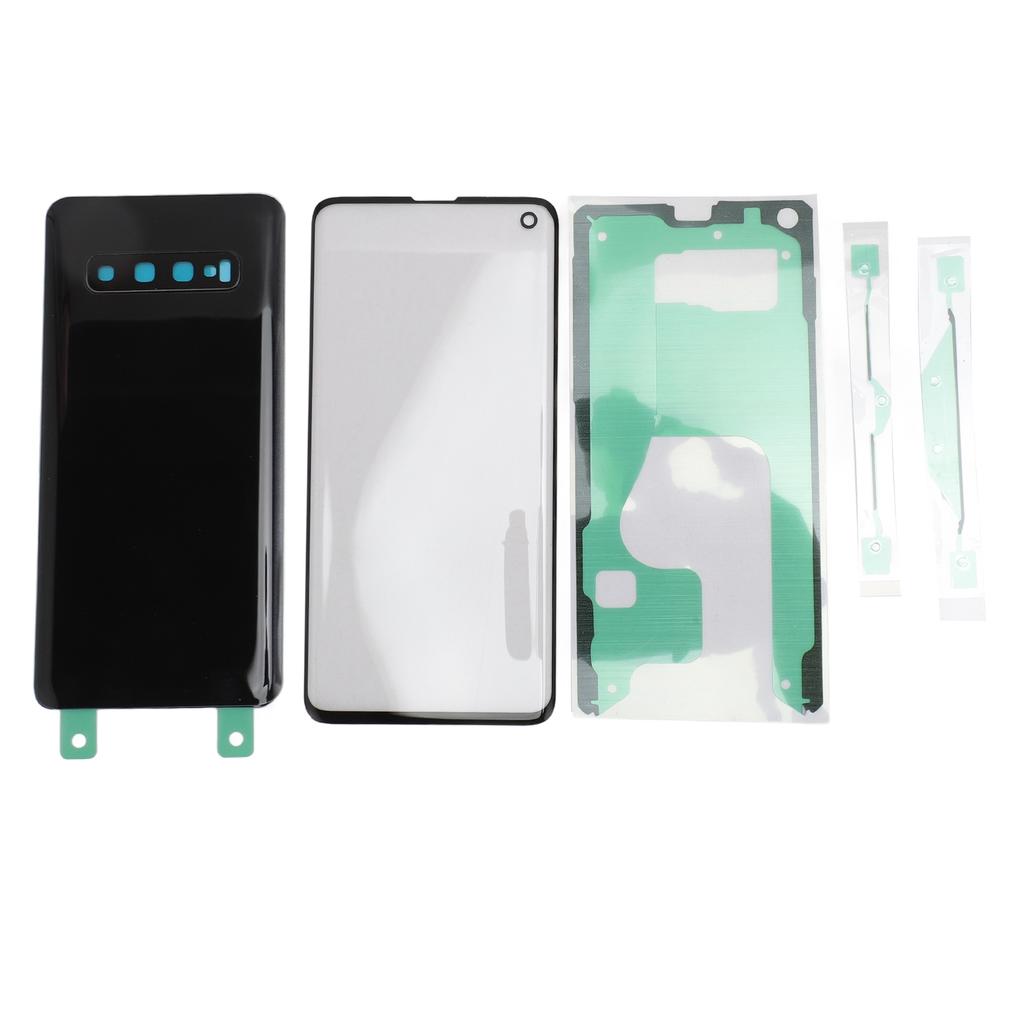 Back Glass Cover Replacement Housing Door Front Outer Lens Glass Screen for   S10 Pre Installed Camera Lens Waterproof Adhesive