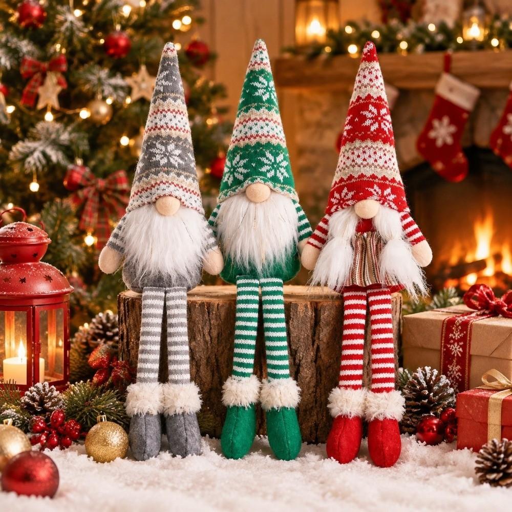 Exquisite gesichtslose Weihnachtspuppe Handgefertigte Weihnachtsgnome Elfenpuppen Valentinstagsdeko