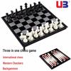 UB AIA Magnetic 3-in-1 Chess/Checkers/Backgammon Large Set