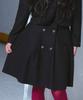 Loginaenloji Heart Double Button Point Skirt Black