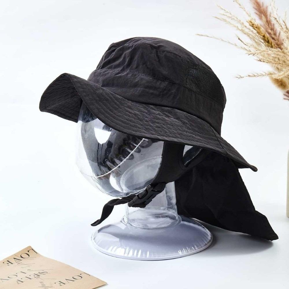 Adjustable Fisherman Hat Sun Protection Shawl Bucket Hat Fashion Beach Cap Outdoor