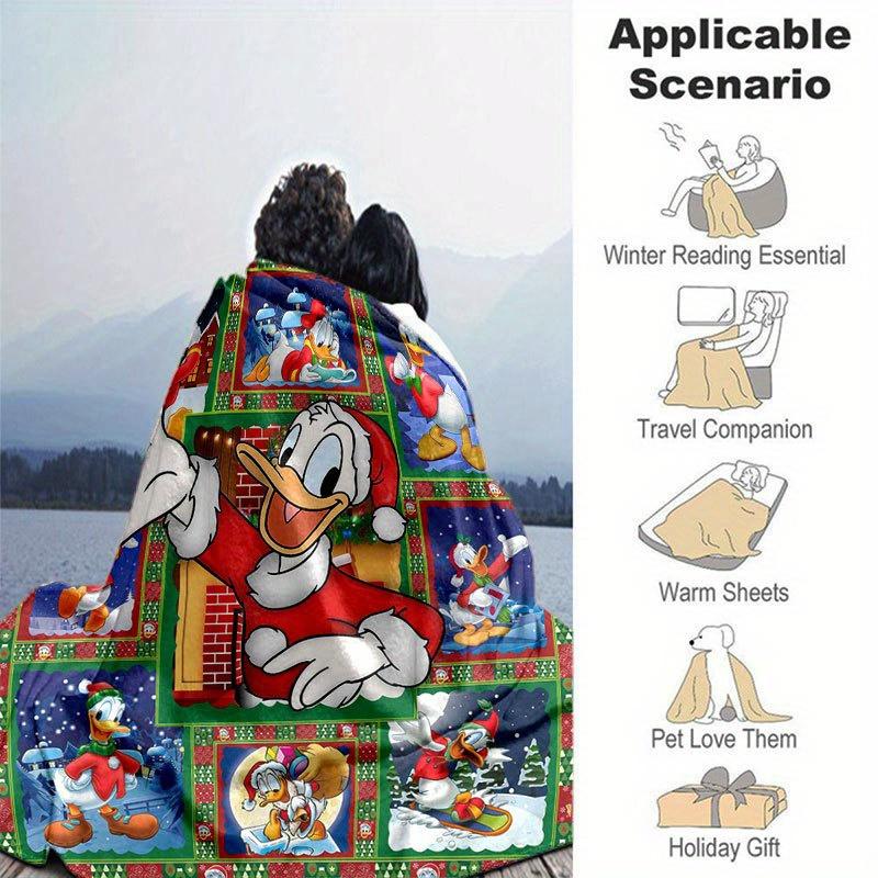 Donald Duck Blanket - Ultra-Soft, Warm, Cozy Throw for Living Room, Sofa Decor, Four Seasons Travel Accessory - Cute Cartoon Character Home