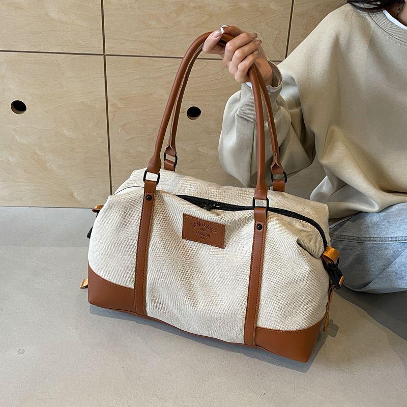 Women's Large Capacity Canvas Tote for Travel & Fitness