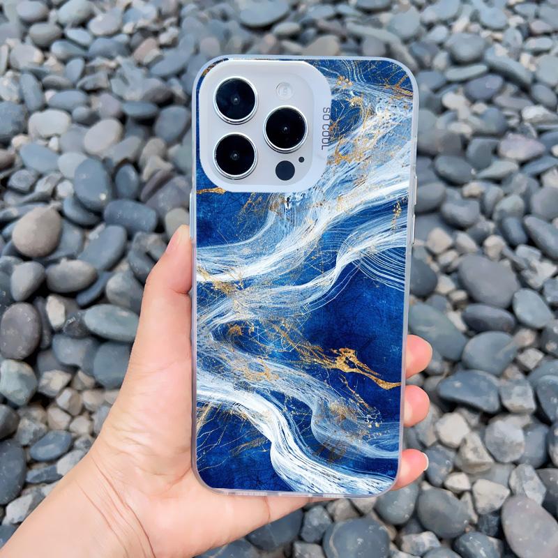 

Ocean Waves Sea Water Creative Phone Case For iPhone Case 16 15 14 Pro Max Plus 13 Mini 12 11 Pro Max Shockproof Laser Covers iphone 13Mini