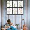 Gubrandin 6PCS Vintage Botanical Wildflower Art Wall Art Prints Artwork Paintings for Home Farmhouse Office Bathroom Kitchen Bedroom Wall Decor (8x10