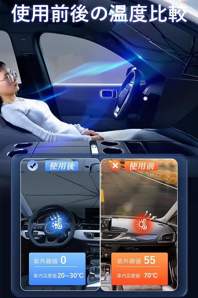 (2025 Vylepšený model) Clona do auta přední typu deštníku Kompletní střih Flexibilní TPU střed