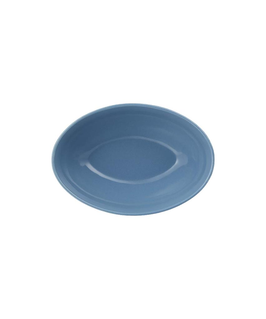 Le Creuset Oval Serving Bowl, 17 cm, Marine Blue. Heat and cold resistant. Microwave and oven safe. [Official Japanese Retailer]
