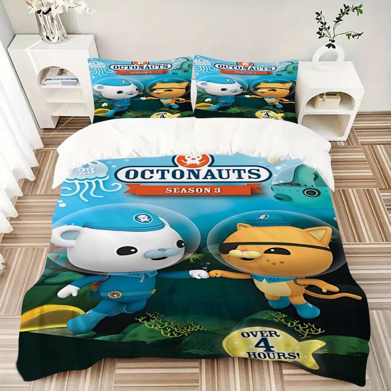 Octonauts Adventure Underwater Print 3Pcs Bedding Setduvet Cover With 2 Bedropillowcase Home Birthday Gift