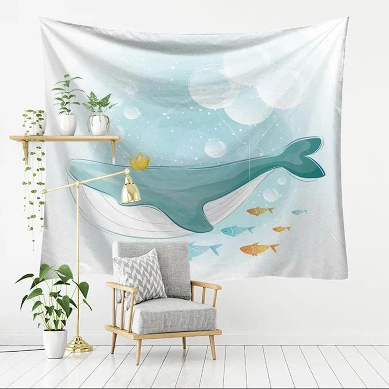 Niedlicher kreativer Wandteppich mit Tier-Hintergrund, für Schlafzimmer, Wohnzimmer, Wandteppich, Wanddekoration für Zuhause