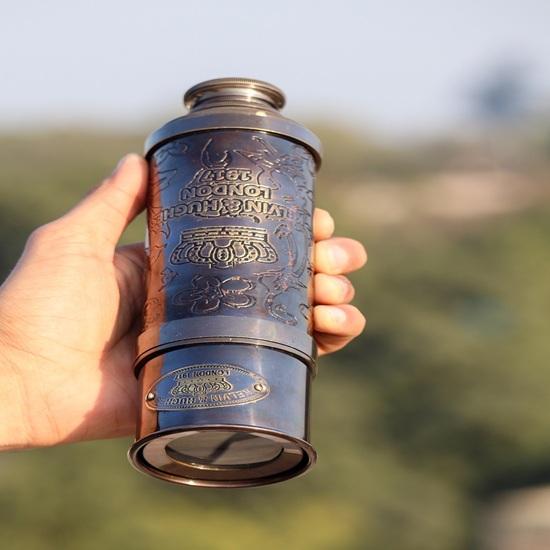 

72.39 Cm Brass Telescope, Stunning Desk Decor, Gift, Custom Engraved Gift, Exquisite Handcrafted Décor for Home