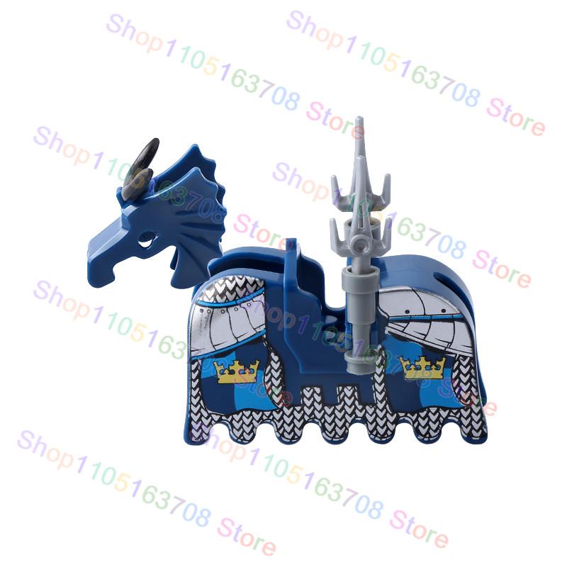 High-Quality Moc High-Quality Medeival High-Quality Knights High-Quality Figures High-Quality Horse High-Quality Saddle High-Quality Mount