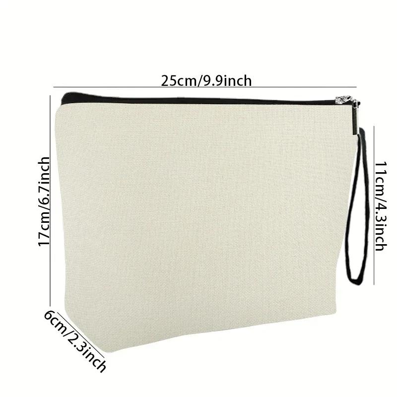 Women'S Makeup Bags,Polyester,Love & Letter Print,Zippered Cosmetic Pouches,Perfect Gift for Holidays & Outdoor Travel, Unisex