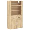 VidaXL Highboard Sonoma Oak Engineered Wood 3185378