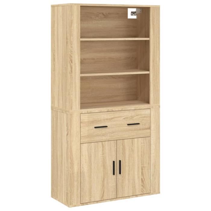 VidaXL Highboard Sonoma Oak Engineered Wood 3185378