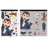 Cute Halloween Window Stickers Witch Bat Pumpkin Skull Self-adhesive Stickers  Home Decoration