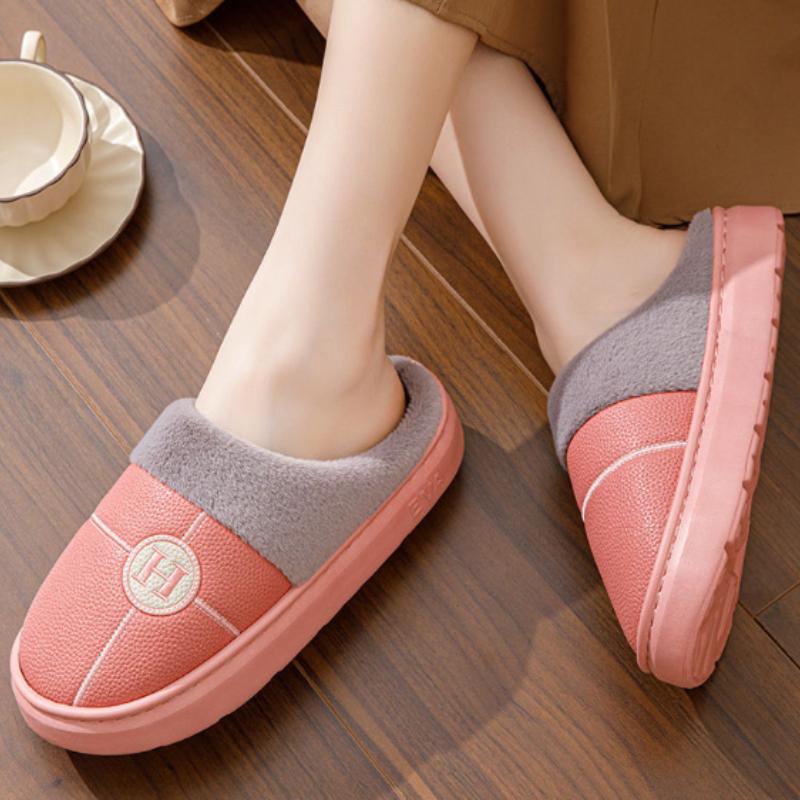 Unisex Hauspantoffeln Warm Weich Zum Hineinschlüpfen Lässige Pantoffeln für Herbst und Winter