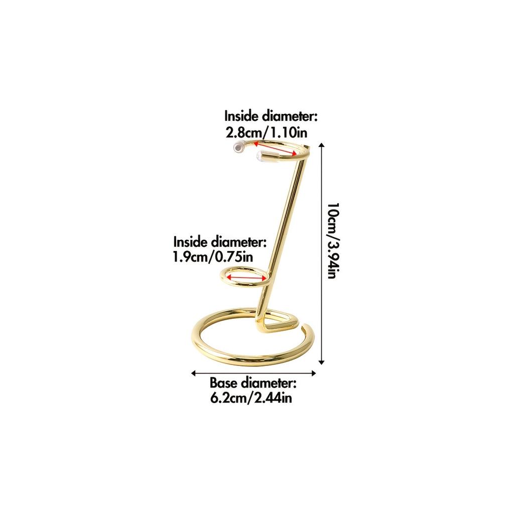 1Pc Crystal Rod Holder, multi-colored metal ball base - suitable for office, home or restaurant decoration, Creative and elegant gift display stand