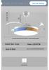 Modern Smart Ceiling Fan Light with Voice Control for Dining and Living Rooms